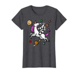Astronaut Riding Unicorn Funny Space Boys Girls T-Shirt