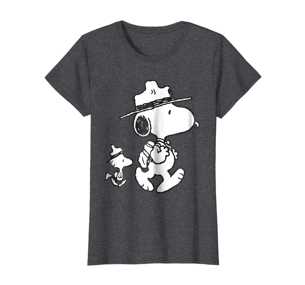 Funny Snoopy Woodstock Camping T Shirt