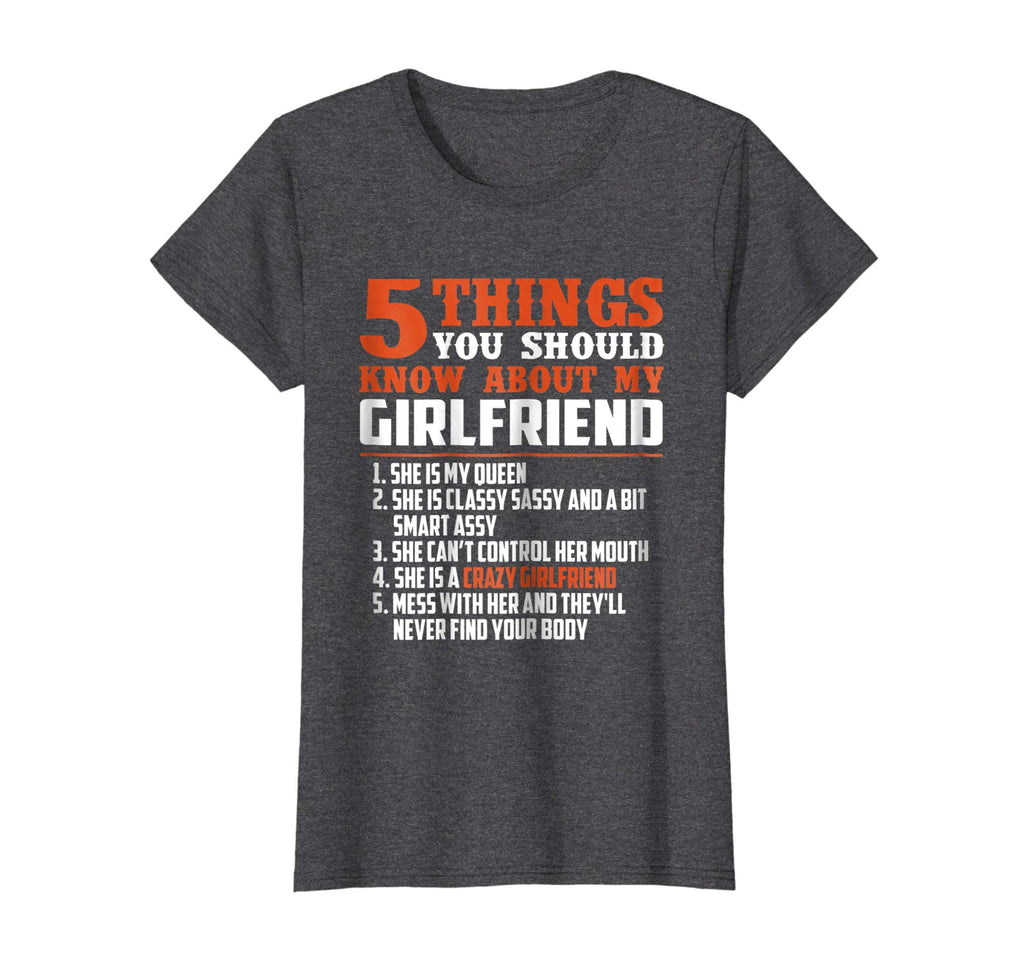 5 things you should know about my girlfriend funny shirt