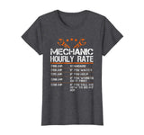 Funny Mechanic Hourly Rate Gift Shirt Labor Rates T-Shirt