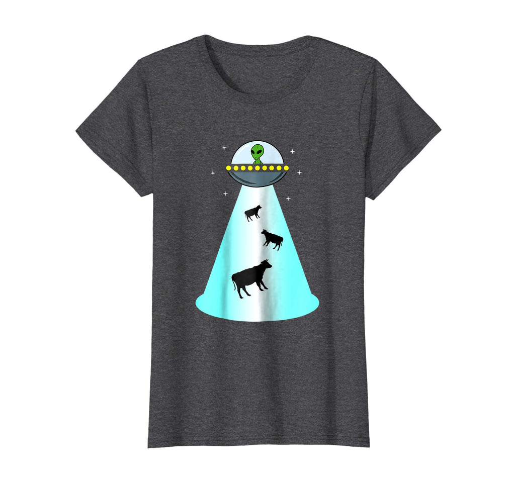 Alien UFO Cow Abduction Shirt Funny Extraterrestrial Gift