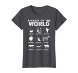 Animals Of The World T-Shirt, Funny Animal Tee