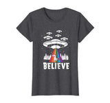 Alien Unicorn Rainbow Abduction T-Shirt Funny Gift