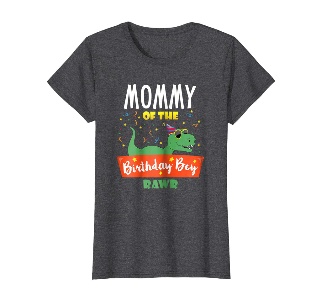 Mommy of the Birthday Boy Shirt Dinosaur Raptor Funny TShirt