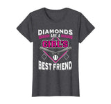 Funny Softball t-shirt - DIAMONDS ARE A GIRL'S BEST FRIEND