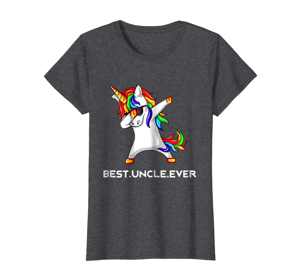 Funny Best Uncle Ever Dabbing Unicorn T Shirt Gift