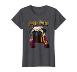 Puggy Potter magic wizard Pug Shirt - Funny Pug Tshirt