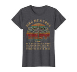 Dragonfly Sing Me A Song Retro Vintage Sunset Funny TShirt
