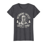 Morning Wood T shirt Lumber Company Funny Camping Carpenter