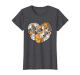 Valentines Day Cat T shirt Heart Funny Kitty Kitten T-shirt