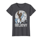 Bigfoot Riding Unicorn T Shirt Funny Sasquatch Vintage Tees