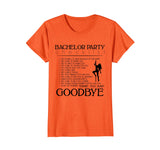Bachelor Party Checklist Groomsman Funny Wedding Fiance Tee