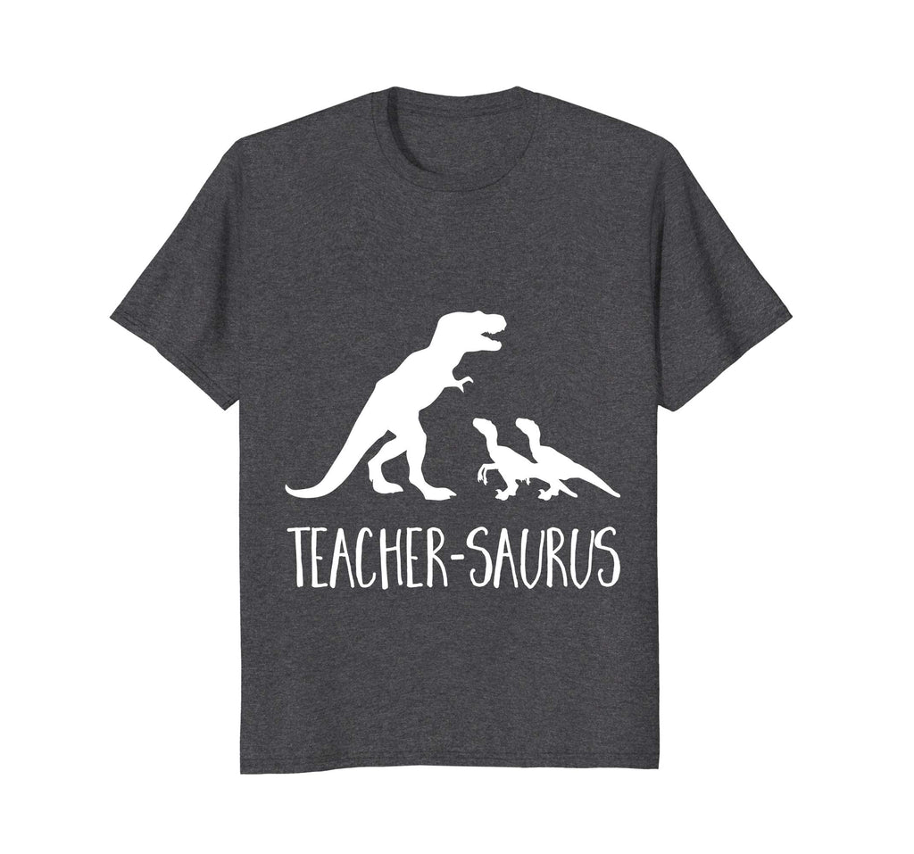 Teacher-Saurus Funny T-Rex &amp; Raptor Animal School T Shirt