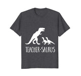 Teacher-Saurus Funny T-Rex &amp; Raptor Animal School T Shirt