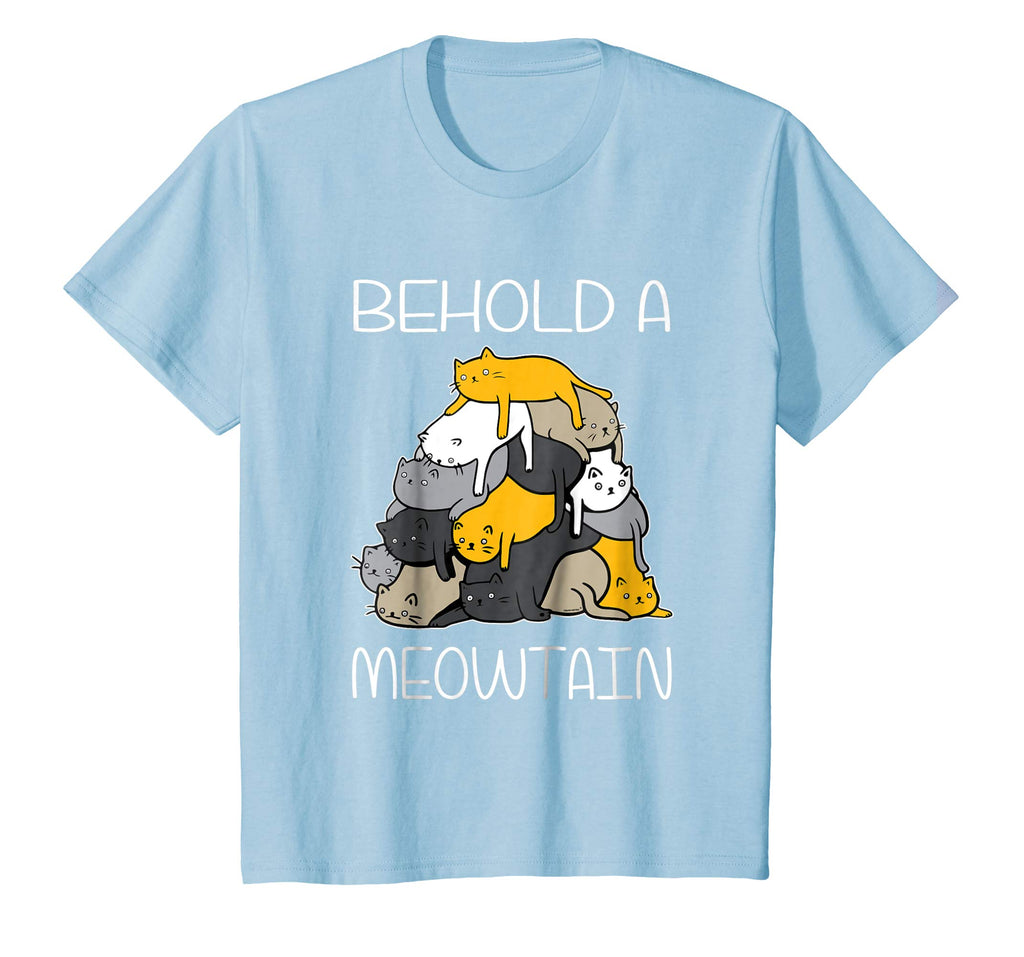 Funny Cat Shirt Behold A Meowtain Cat Mountain Tee T Shirt