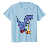 Smiletodaytees Funny T-rex Dinosaur Playing Croquet T-shirt