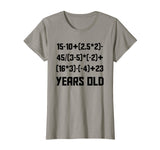 40 Years Old Algebra Equation Funny 40th Birthday Math Shirt