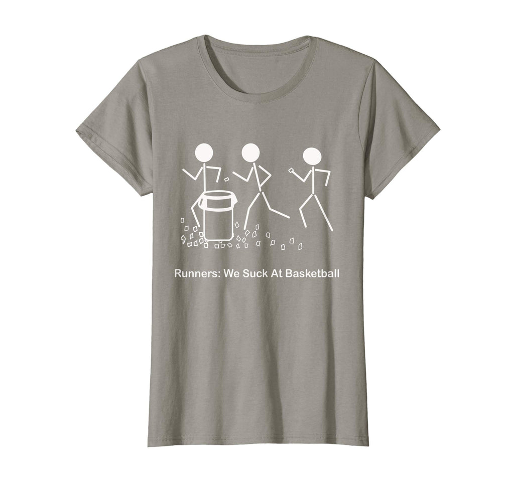 Funny Running Saying T-Shirt Runners: We Suck At Basketball