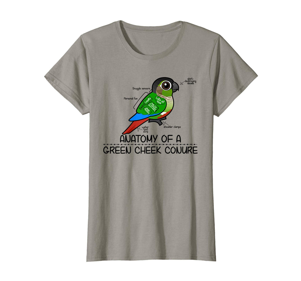 Anatomy Of A Green Cheek Conure - Funny Parrot T-Shirt