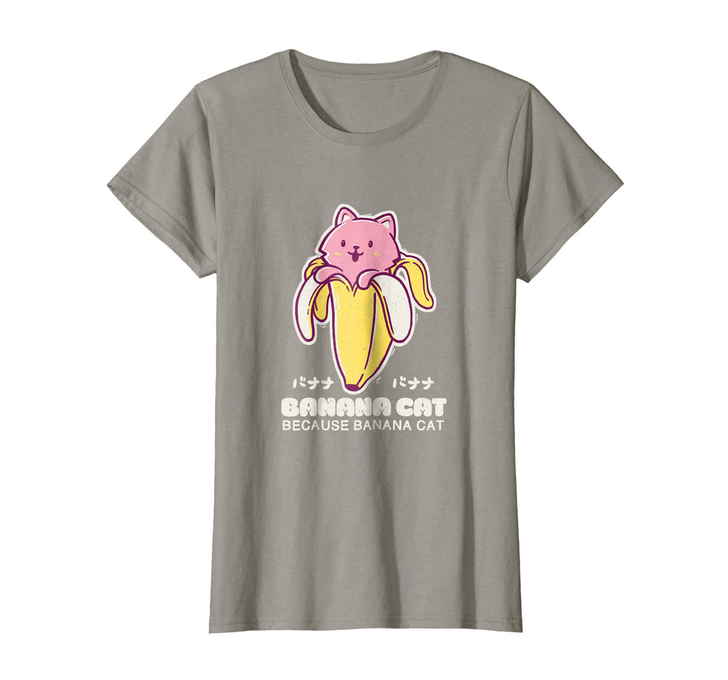 Banana Cat Tshirt Lovely Cat Funny Kawaii Anime Cute Tee