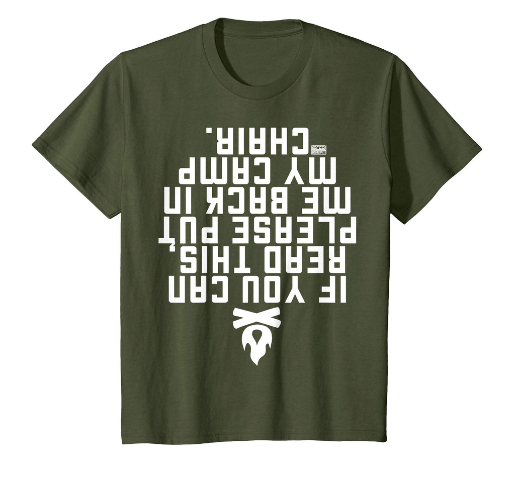 FUNNY IF YOU CAN READ THIS PUT ME BACK CAMP CAMPING T-SHIRT