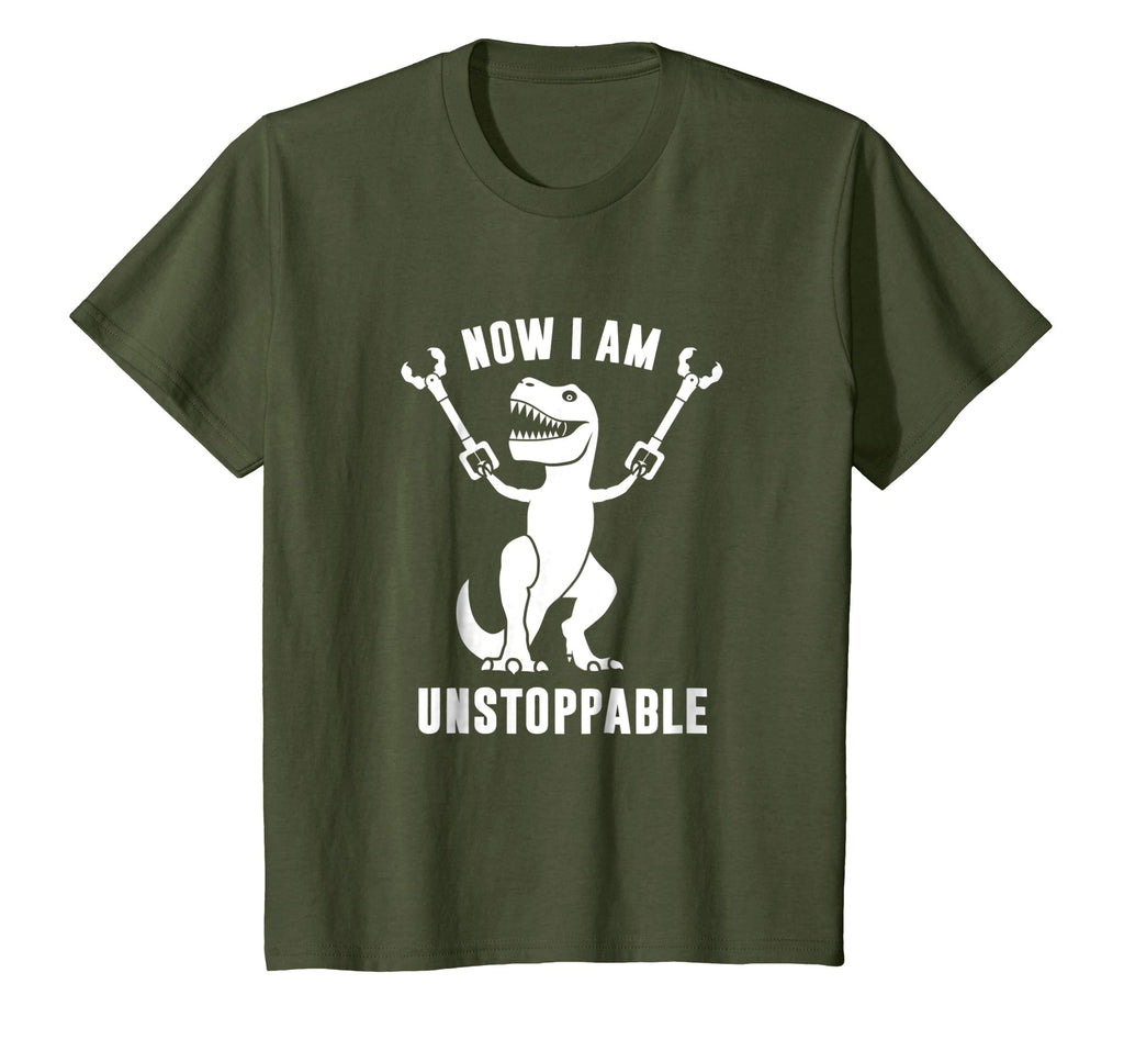 Now I Am Unstoppable Funny T-Rex T-Shirt