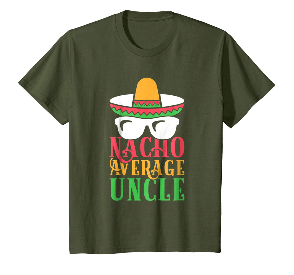 Funny Uncle T Shirt Nacho Average Uncle Gift Tee