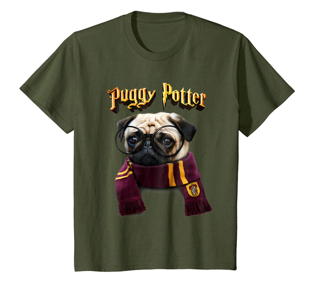 Puggy Potter magic wizard Pug Shirt - Funny Pug Tshirt