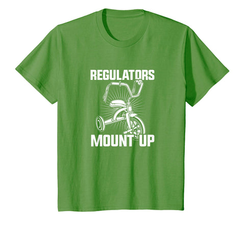 Kids Regulators Mount UP Funny Hip Hop Graphic Tshirt
