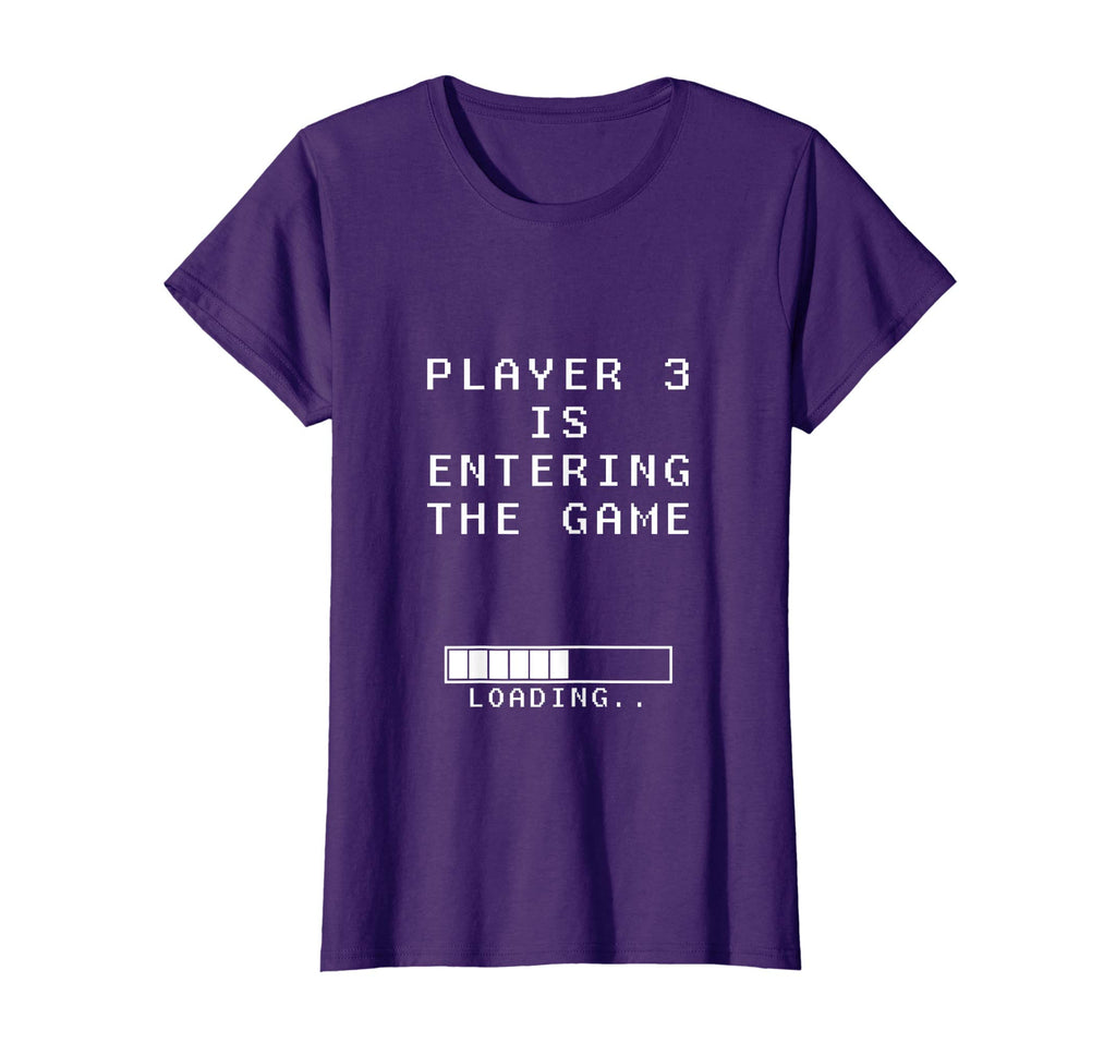 Player 3 Entering game shirt Funny gamer pregnancy announce