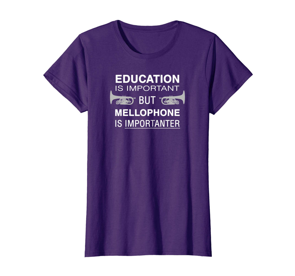 Funny Mellophone Shirt - Education Is Important Band Tshirt