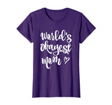 Funny World's Okayest Mom Quotes Graphic T-shirt