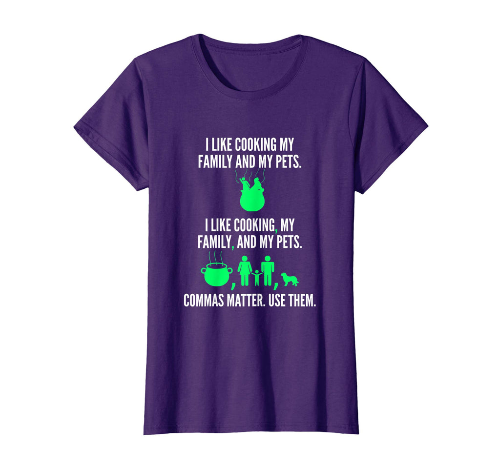 Funny Teacher T-Shirt Punctuation Saves Lives Grammar Tee
