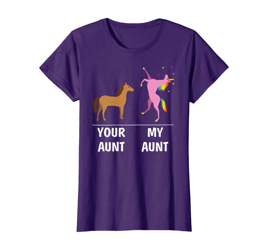 Your Aunt Horse My Aunt Unicorn Funny T Shirt For Kids Tees