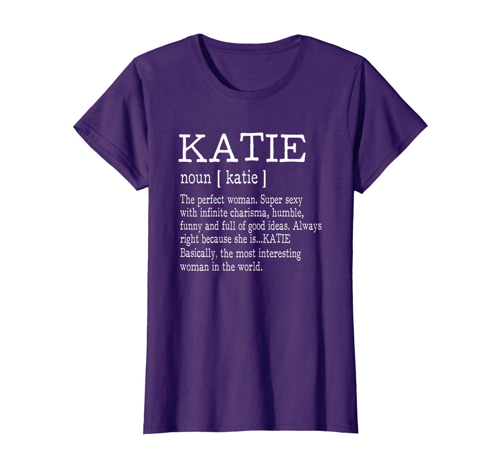 Adult Definition - First Name Katie - Ladies T-Shirt Funny