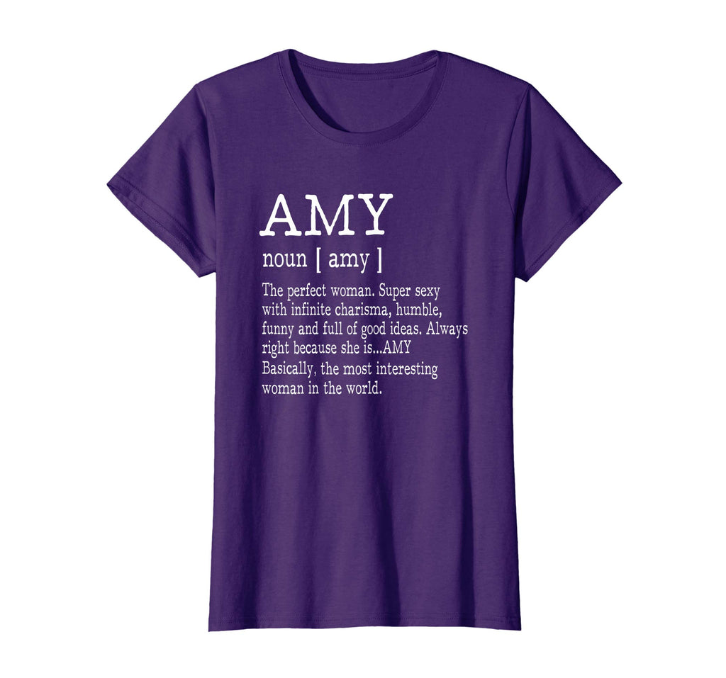 Adult Definition - First Name Amy - Ladies T-Shirt Funny