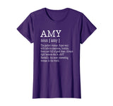 Adult Definition - First Name Amy - Ladies T-Shirt Funny