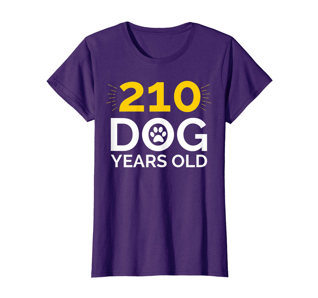 30th Birthday Gift Shirt, Funny 210 Dog Years Old T-Shirt