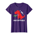 I Am Unstoppable - Funny T-rex Dinosaur Xmas T-Shirt