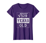23rd Birthday Gift Square Root 23 Yr Years Old Funny Shirt
