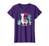 Sloth Riding Llama Tshirt Funny Valentines Day Gift