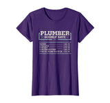 Hourly Rate Funny Plumber T Shirt