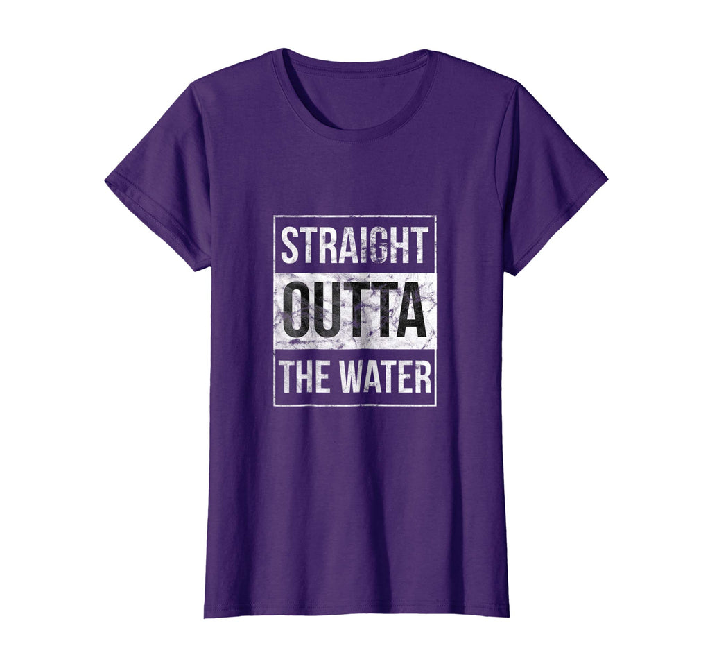 Christian Baptism Shirt Funny Outta Water Graphic Tee