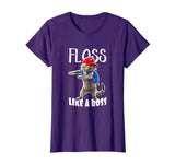Funny Graphic T Shirt Flossing School Cat Floss like a Boss