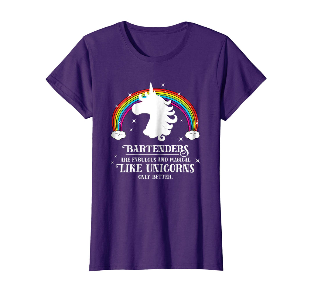 Bartenders are Magical Like Unicorns Funny Tshirt Gift