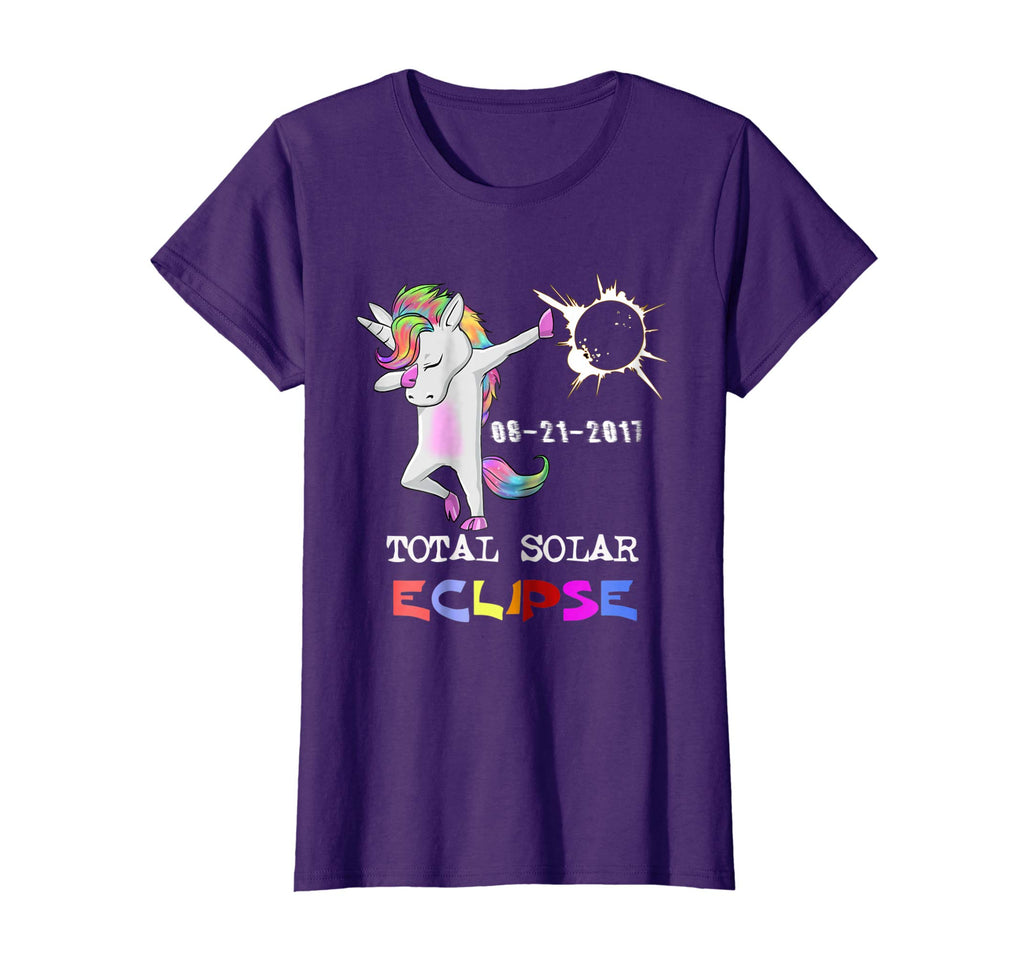 August 21 Solar Total Eclipse Funny Dabbing Unicorn T shirt