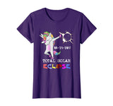 August 21 Solar Total Eclipse Funny Dabbing Unicorn T shirt