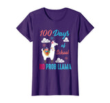 100 days of School Shirt No Prob Llama Funny Gift
