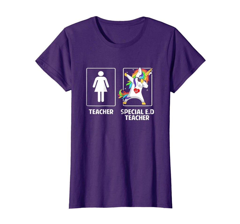 Special Education Teacher Unicorn Dabbing Funny T Shirt Gift