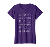 Lunar Solar Eclipse and Apocalypse Funny Science T-shirt